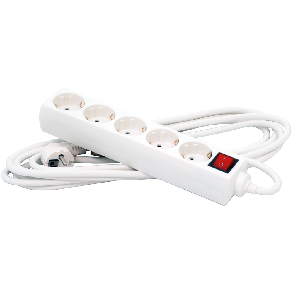 Prelungitor cu protectie PP-5-30 5 prize 3m alb