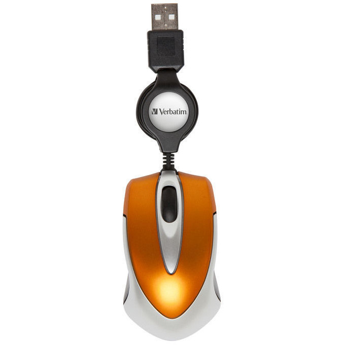 Mouse Verbatim 49023 Go Mini Travel portocaliu — imaginea 2