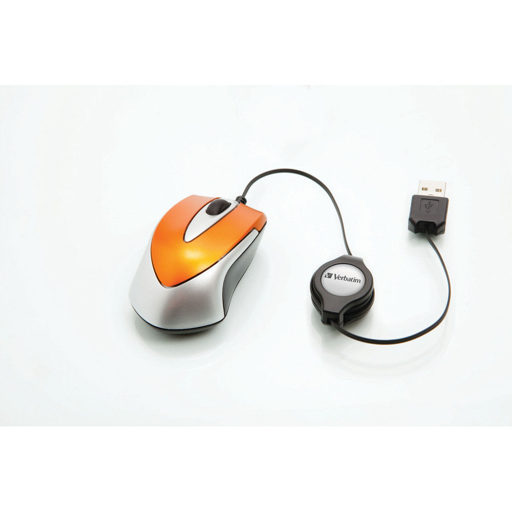 Mouse Verbatim 49023 Go Mini Travel portocaliu — imaginea 3