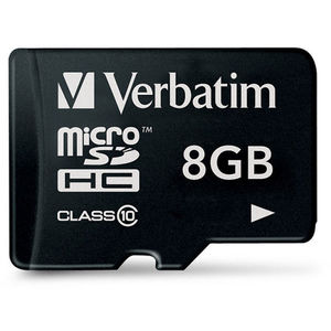 Card Verbatim microSDHC 8GB Clasa 10