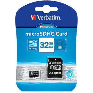 Card Verbatim microSDHC 32GB Clasa 10 cu adaptor