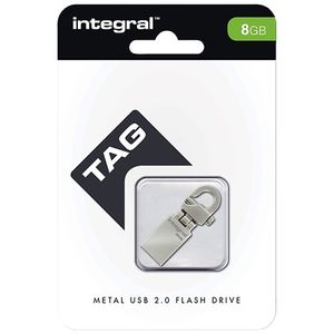 Memorie USB Integral Tag 8GB USB 2.0 Silver