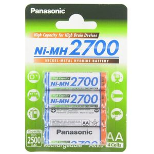 Panasonic 125014749 set 4 acumulatori AA Ni-Mh 2700mAh