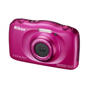 Aparat foto Nikon Coolpix S33 13.2 Mpx zoom optic 3x subacvatic Backpack Kit Roz