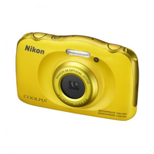 Aparat foto Nikon Coolpix S33 13.2 Mpx zoom optic 3x subacvatic Backpack Kit Galben