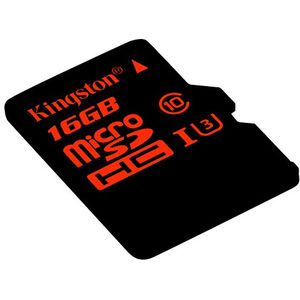 Card Kingston microSDHC 16GB Clasa 10 UHS-I U3 cu adaptor