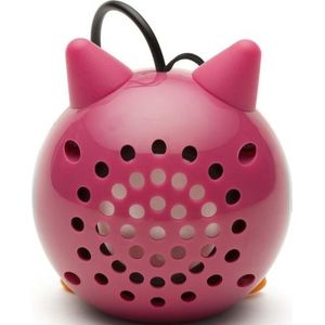 Boxa portabila KitSound Trendz Mini Buddy Owl 2 W pink