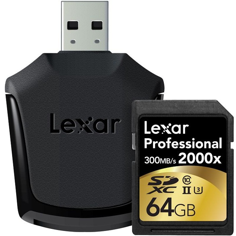 Card SDXC 64GB 2000x Clasa 10 UHS-II cu cititor SD USB thumbnail