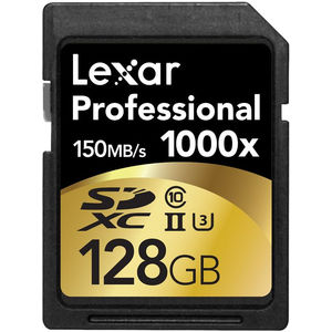 Card Lexar Professional 1000x SDXC 128GB Clasa 10 UHS-II 150MB/s
