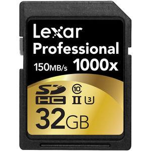 Card Lexar Professional 1000x SDHC 32GB Clasa 10 UHS-II 150MB/s