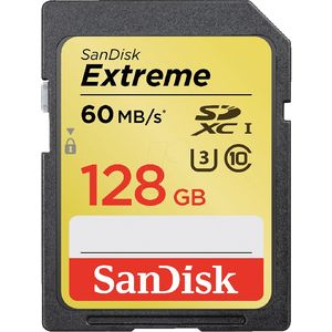 Card Sandisk Extreme SDXC 60Mbs UHS-I U3 128GB Class 10