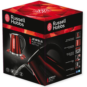 Fierbator Russel Hobbs Jewels Ruby Red 2400W 1.7 l rosu