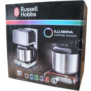 Cafetiera Russel Hobbs Illumina Thermal 1000W 1.25 l argintiu / negru