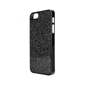 Husa Protectie Spate Xqisit iPlate Glamor neagra pentru Apple iPhone 5 / 5S