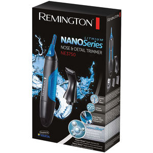Trimmer pentru nas si urechi Remington NE3750 Nano Series Lithium negru / albastru