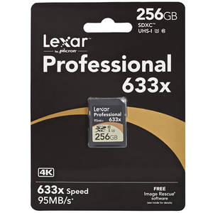 Card Lexar SDXC Professional 633x 256GB Clasa 10 UHS-I 95MB/s