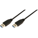 CU0040 USB 3.0 A Male - USB 3.0 A Male 3m negru