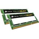 Memorie laptop Corsair ValueSelect 16GB DDR3 1600 MHz CL11 Dual Channel Kit