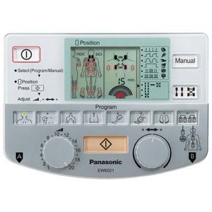 Electrostimulator Panasonic TENS EW6021S800 1200Hz 2 canale 4 electrozi Argintiu