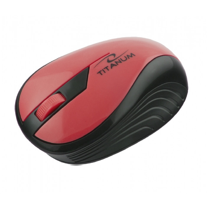 Mouse TITANUM RAINBOW Optical Wireless TM114R Red