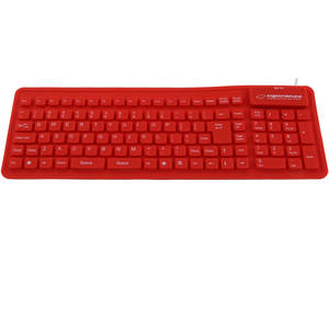 Tastatura Esperanza Silicon USB EK126R Red