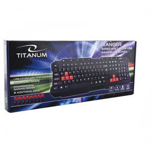 Tastatura gaming Esperanza Titanum TK105 USB Black