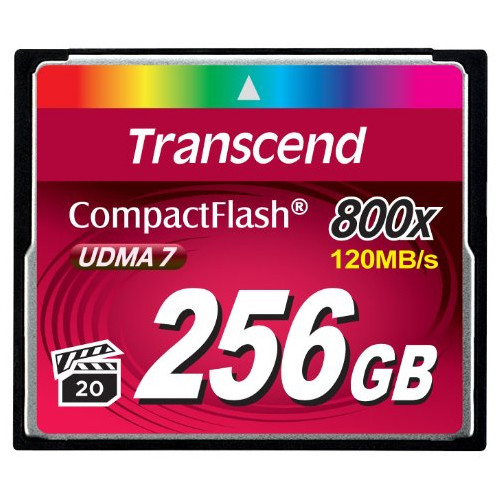 Card de memorie Transcend Compact Flash, 256GB, 800x - imagine 2