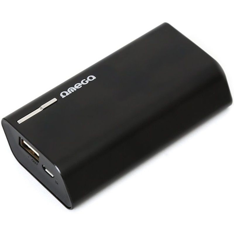 Acumulator extern OMPB44AB PowerBank 4400 mAh 1A ALU Black