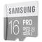 Card Samsung microSDHC PRO 16GB Clasa 10 UHS-I U3 cu adaptor SD