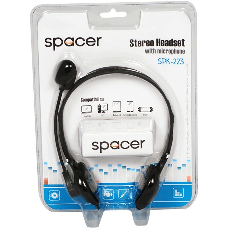 Căști Spacer SPK-223 Black — imaginea 3
