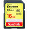 Card Sandisk Extreme SDHC 90Mbs UHS-I U3 16GB Clasa 10