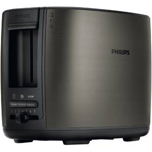 Prajitor de paine Philips HD2628/80 950W 2 felii negru metalizat