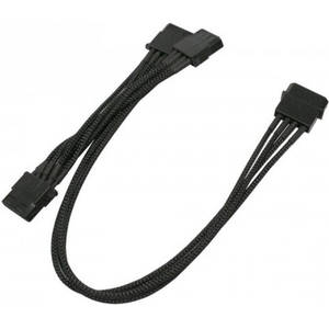 Nanoxia Cablu adaptor 1x Molex 4 pini la 3x Molex 4 pini 30 cm Black
