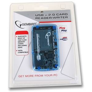 Card reader Gembird FD2-ALLIN1 USB2.0 albastru