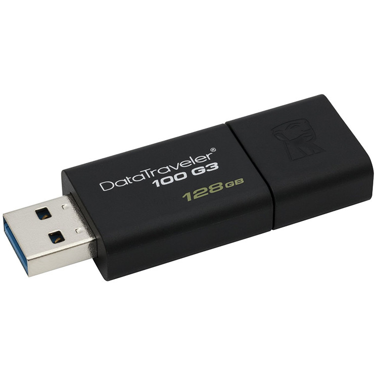 Memorie USB DataTraveler 100 G3 128GB USB 3.0 Black thumbnail