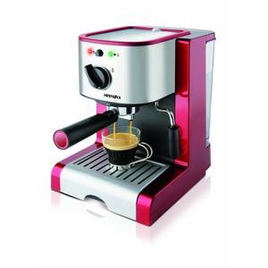 Espressor cafea Minimoka CM 1637 1350W 1.25 litri Rosu/Inox