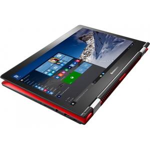 Laptop Lenovo IdeaPad Yoga 500-14ISK 14 inch Full HD Touch Intel i5-6200U 8GB DDR3 1TB+8GB SSHD nVidia GeForce GT 920M 2GB Windows 10 Red