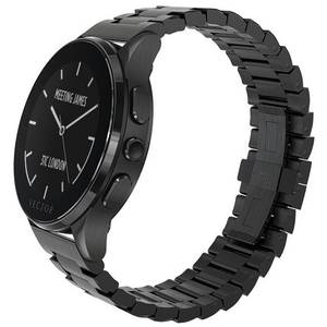 Smartwatch Vector Luna Brushed Steel / Black Steel Strap