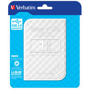Hard disk extern Verbatim Store n Go GEN 2 1TB 2.5 inch USB 3.0 White