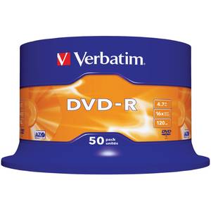 Mediu optic Verbatim DVD-R 4.7GB 16x spindle 50 bucati