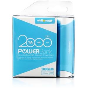 Acumulator extern Whitenergy 10109 Power Bank 2000 mAh blue