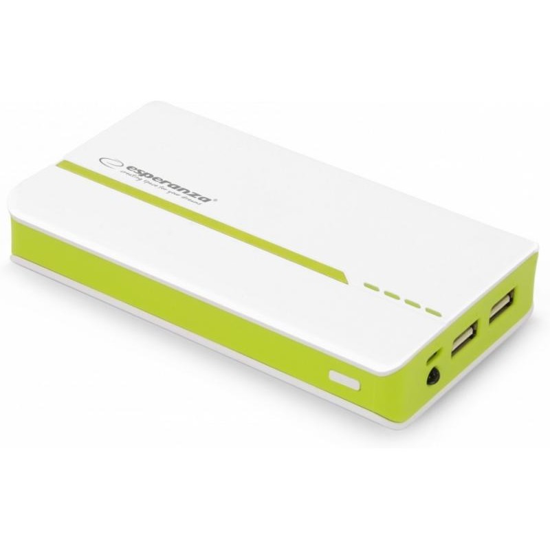 Acumulator extern EMP107WG Power Bank Atom 11000 mAh white / green