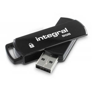 Memorie USB Integral 360 Secure Lock 8GB USB 2.0 Black