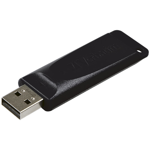 Memorie USB Verbatim Slider 64GB USB 2.0 Black — imaginea 3