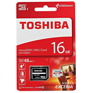 Card de memorie Toshiba microSDHC 16GB Clasa 10 cu adaptor SD