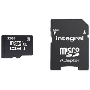 Card Integral microSDHC Android 32GB Clasa 10 UHS-I U1 cu adaptor SD