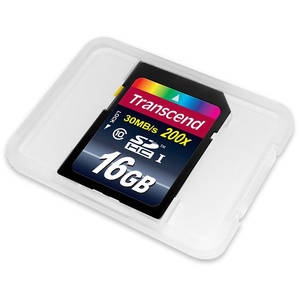 Card Transcend SDHC 16GB Clasa 10 200x