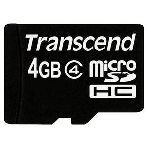 Card Transcend microSDHC 4GB Clasa 4