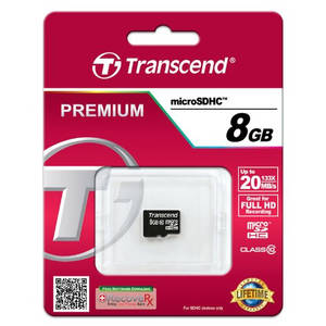 Card de memorie Transcend microSDHC 8GB Clasa 10