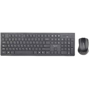 Kit tastatura si mouse Gembird KBS-WCH-01Slim Wireless Desktop Set Black